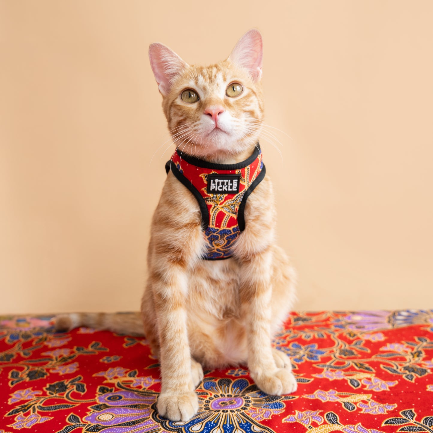 Step-In Harness in Seri Anggun Red Batik