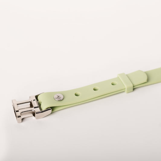 Ripply Waterproof Collar in Avo-Milk Green