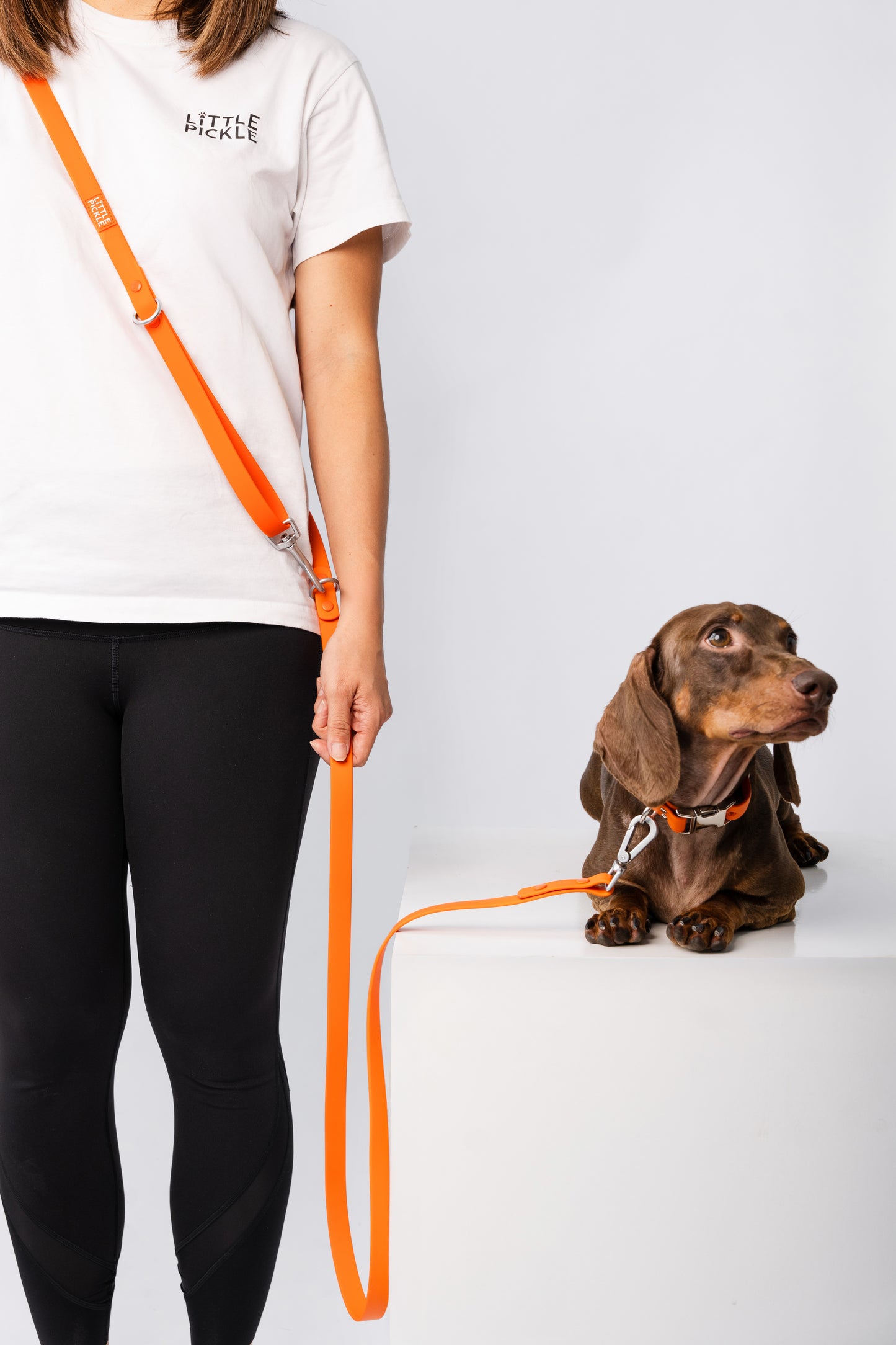 Ripply Waterproof Hands-Free Multiway Leash in Lifeguard Orange