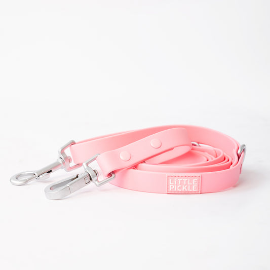Ripply Waterproof Hands-Free Multiway Leash in Bubblegum Pink