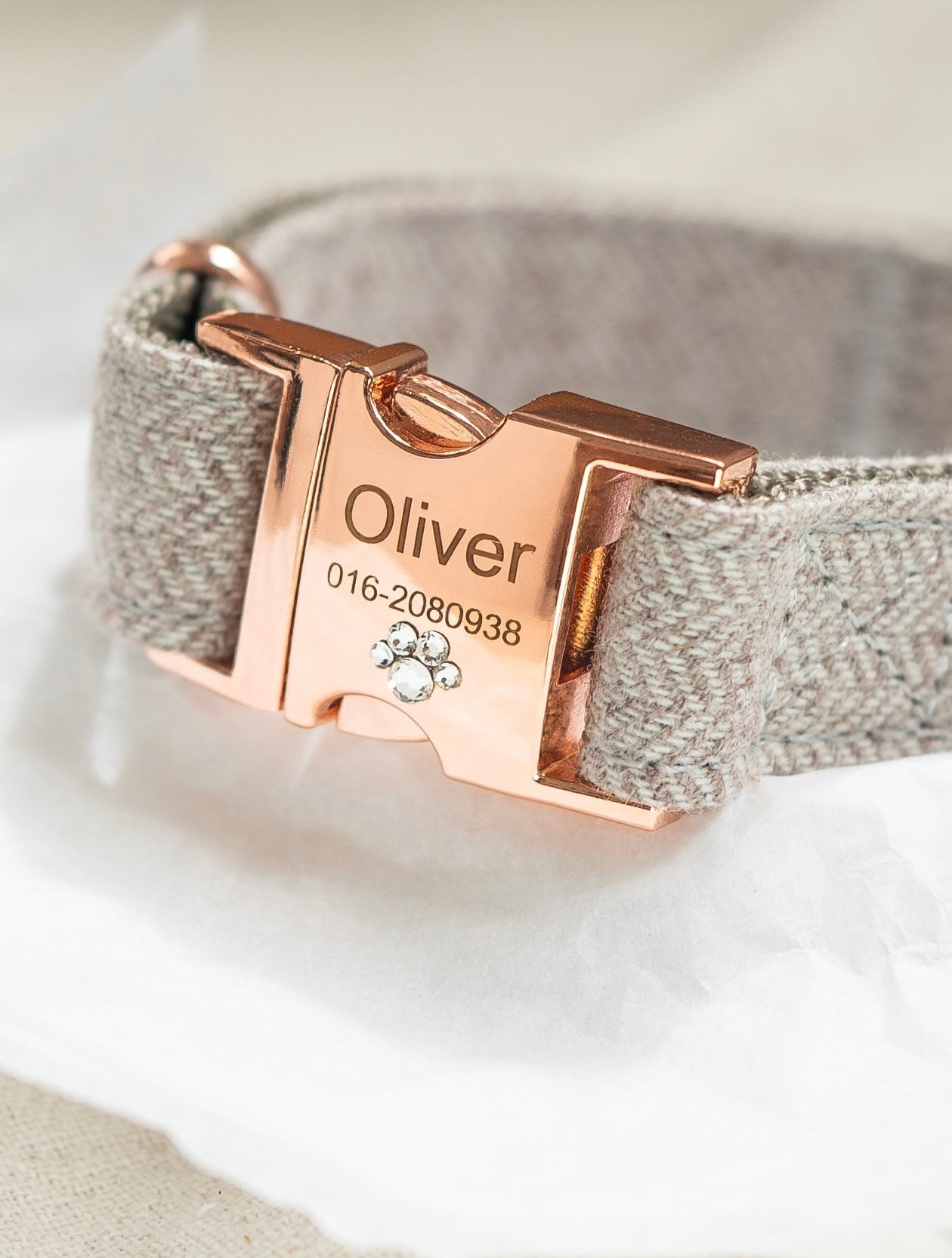 Twill Collar in Blossom Pink