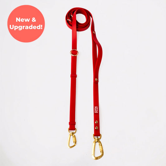 Ripply MaX Hands-Free Waterproof Multiway Leash in Royale Red