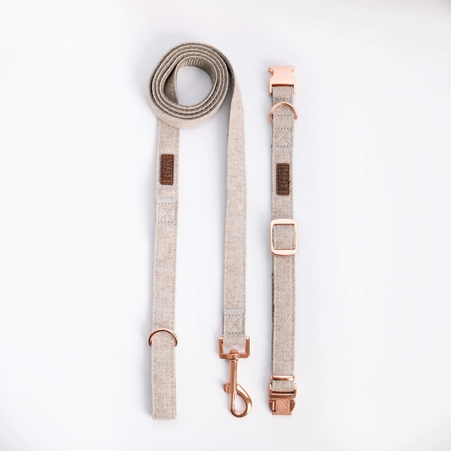 Twill Leash in Charming Brown - Little Pickle