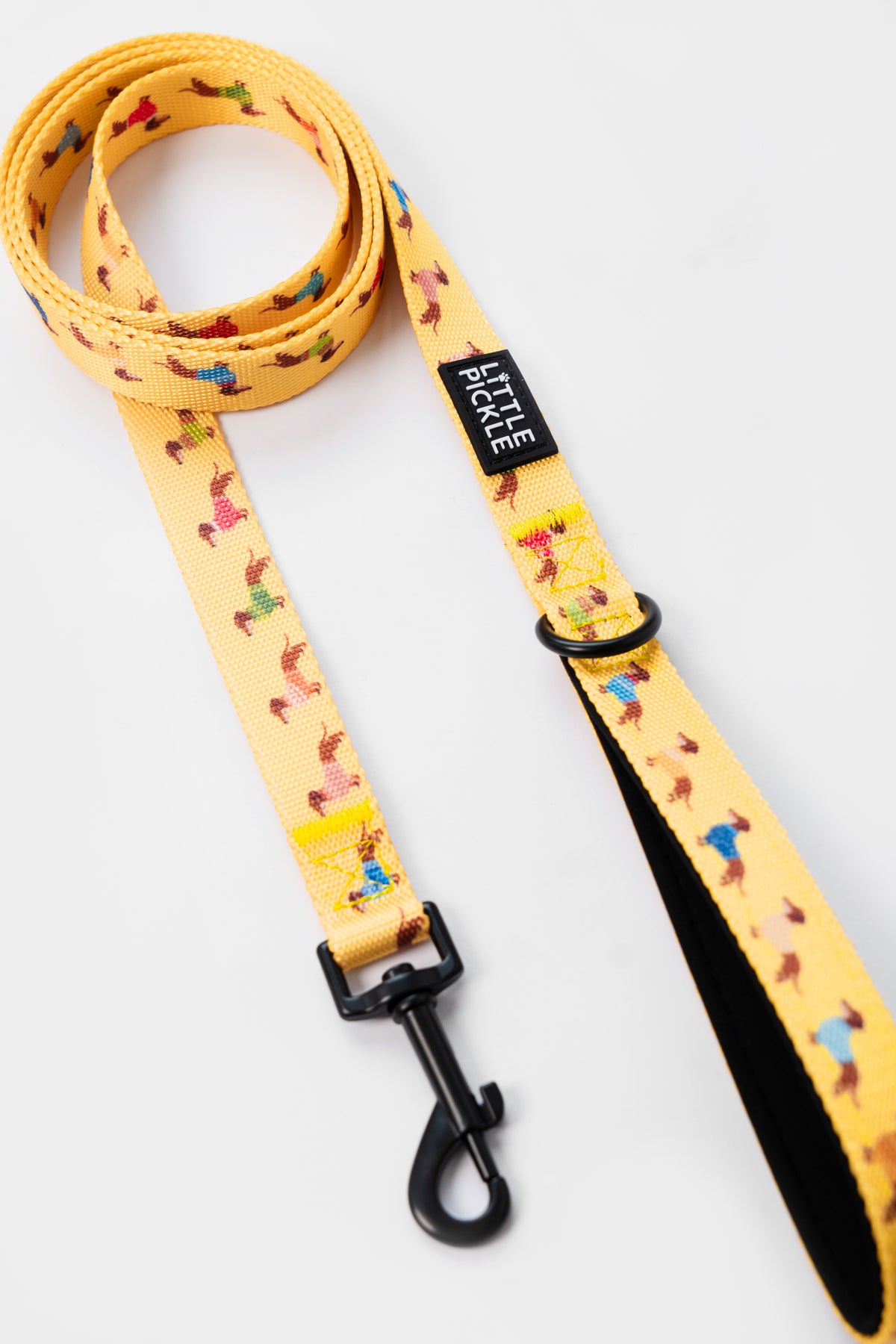 Classic Comfort Leash in Yellow Sausage Squad