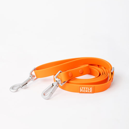Ripply Waterproof Hands-Free Multiway Leash in Lifeguard Orange