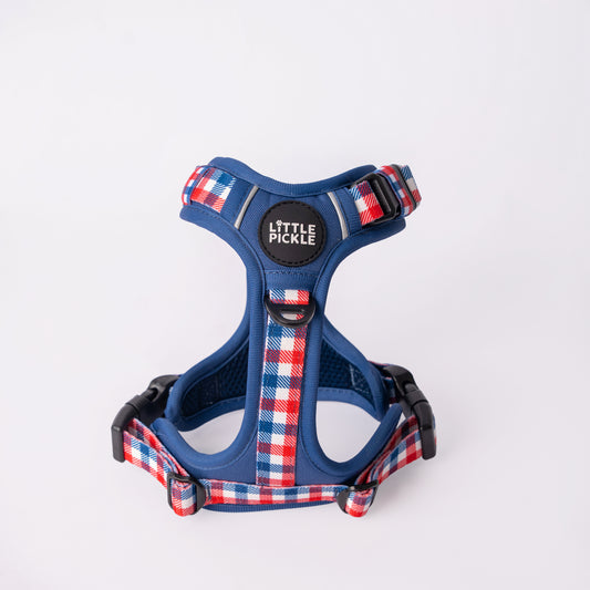 Waypoint Active Harness in Navy Blue Plaid