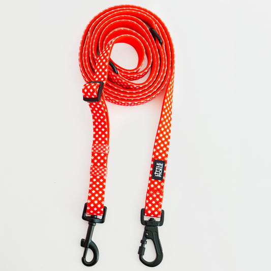 Brambel Multiway Leash in Picnic Red Gingham