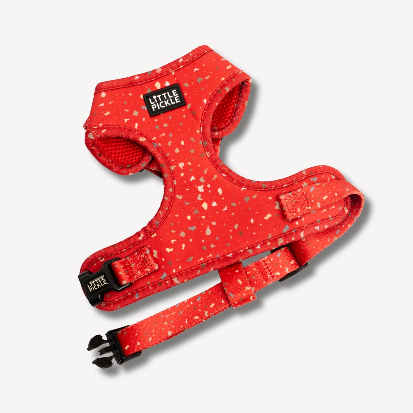 Neo Adjustable Harness in Celebration Red Design - Little Pickle