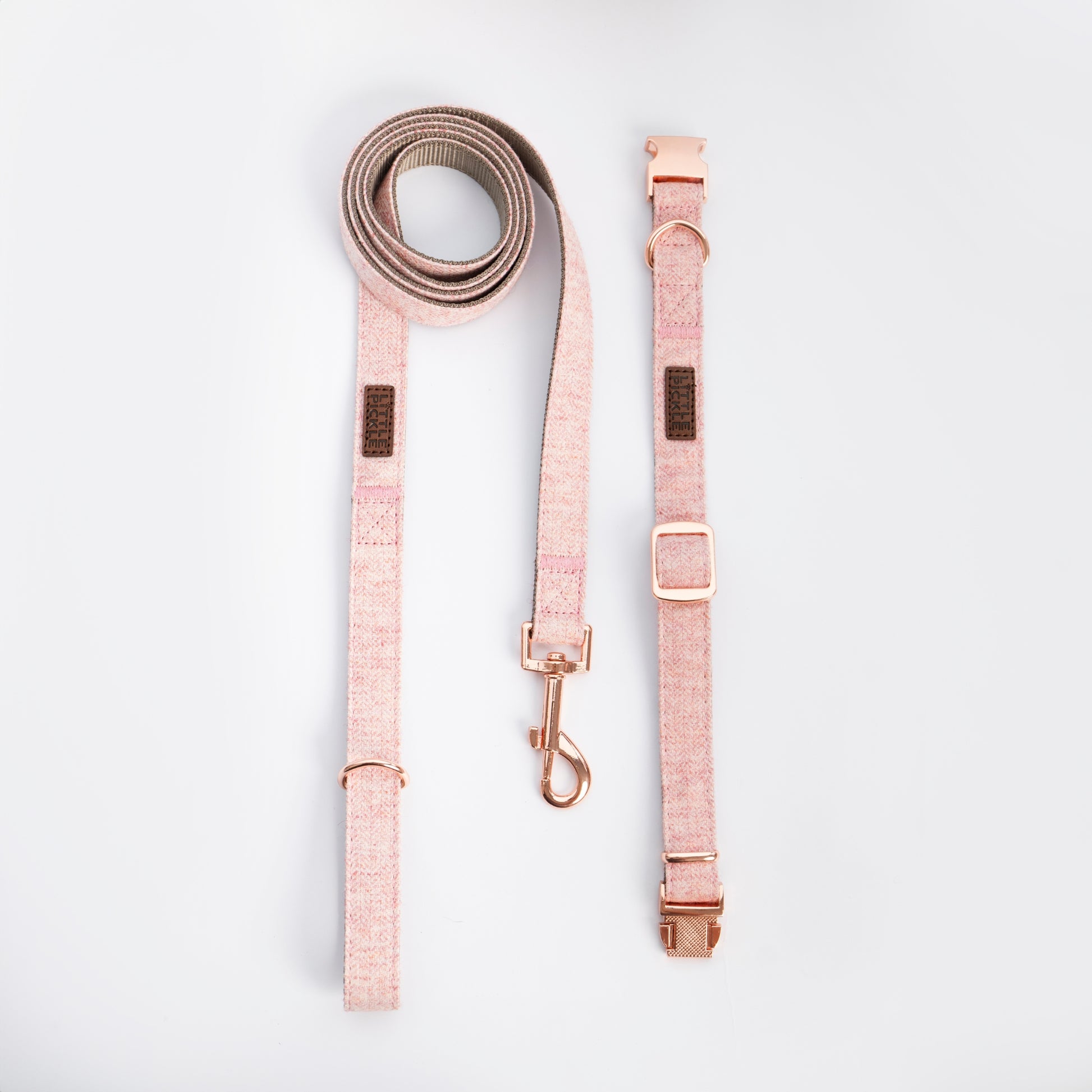 Twill Leash in Blossom Pink - Little Pickle