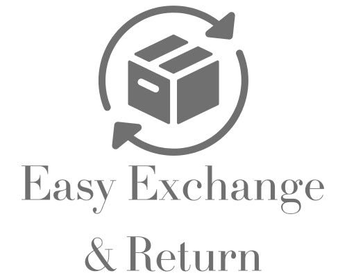 Circular arrow icon with box, indicating Easy Exchange & Return policy